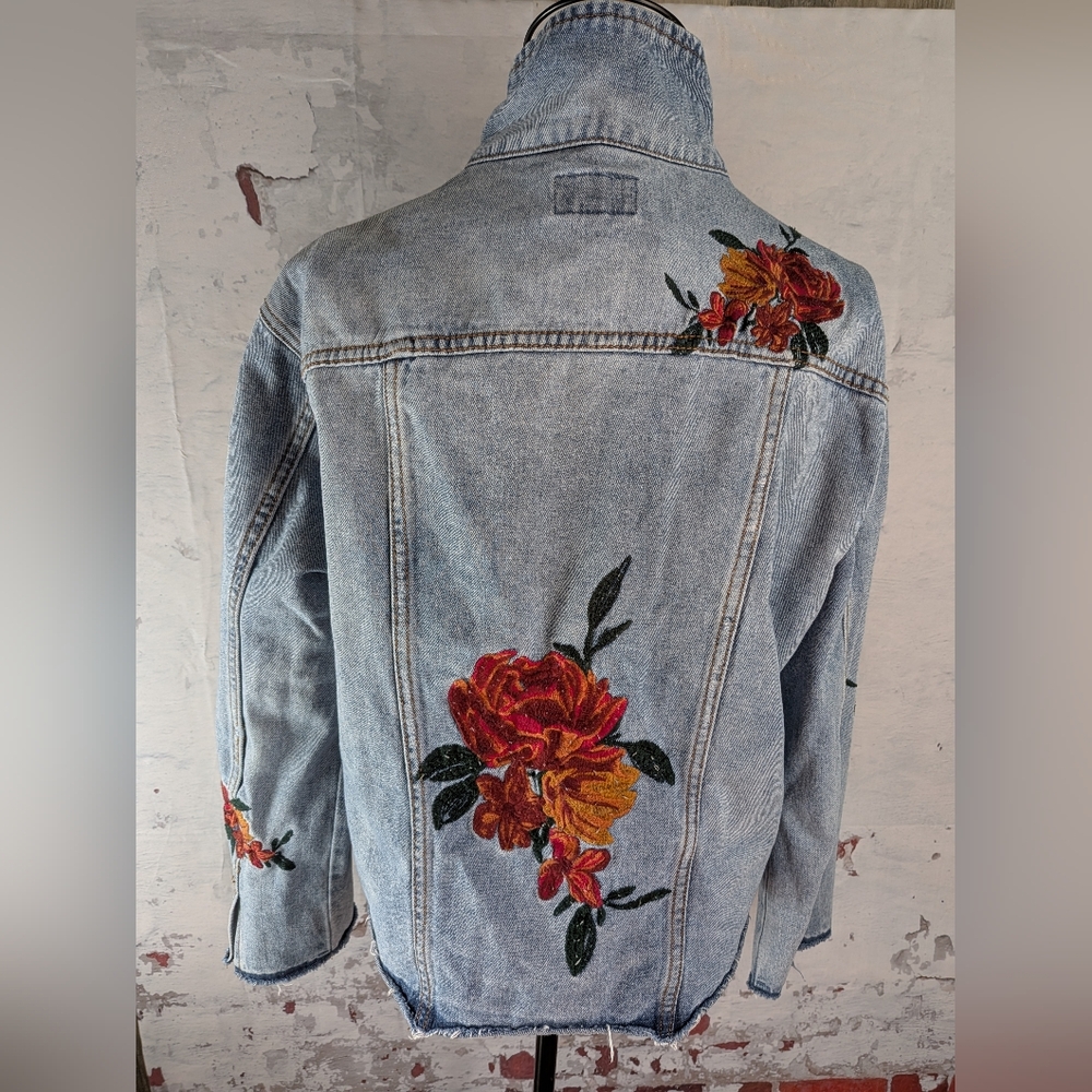 Umgee Jean Embroidered Jacket - Picture 2 of 15